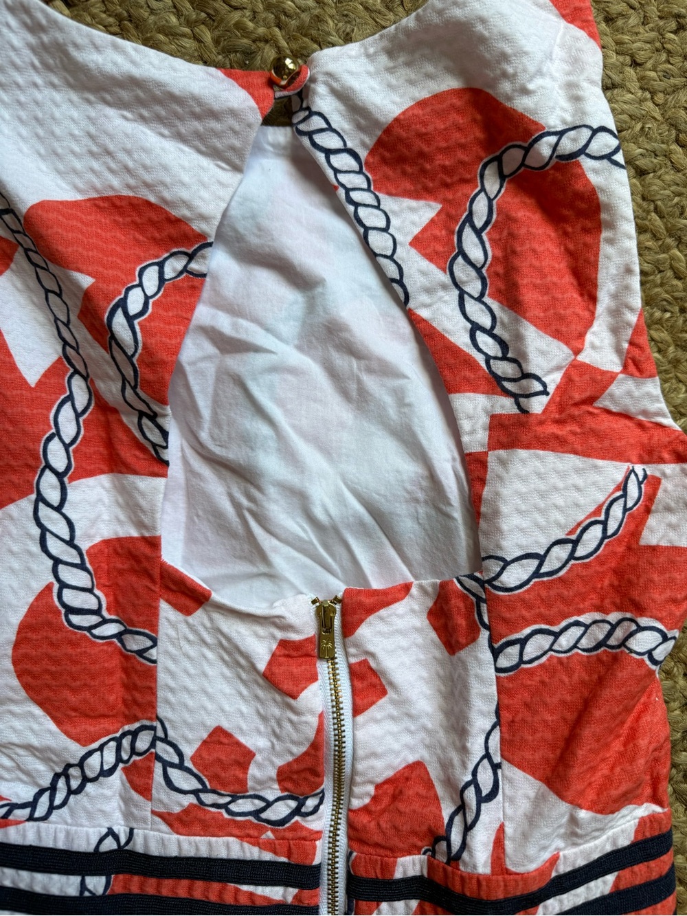 Lilly Pulitzer Kirkland Dress in Tango Orange Booze Cruise Sz: 00 - Picture 5 of 5